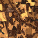 Locust Grove Georgia Map Print in Ember Style Zoomed In Close Up Showing Details