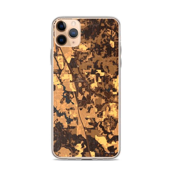 Custom Locust Grove Georgia Map Phone Case in Ember