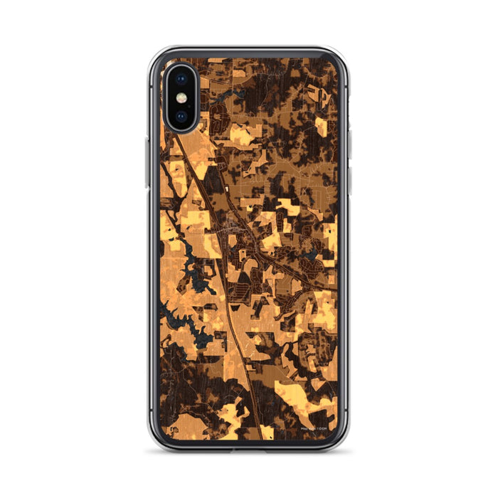 Custom Locust Grove Georgia Map Phone Case in Ember