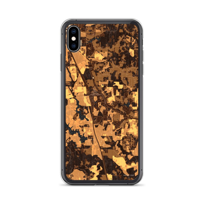 Custom Locust Grove Georgia Map Phone Case in Ember
