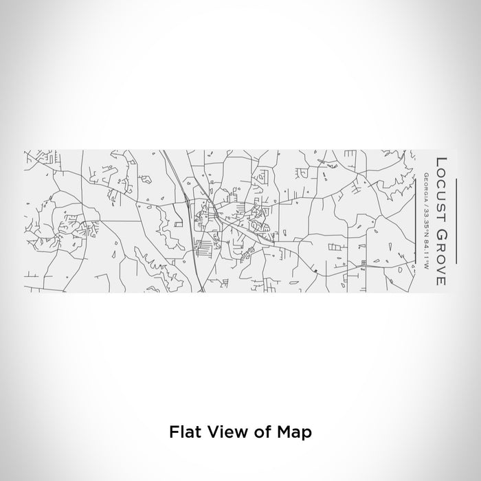 Rendered View of Locust Grove Georgia Map Engraving on 10oz Stainless Steel Insulated Cup with Sliding Lid in White