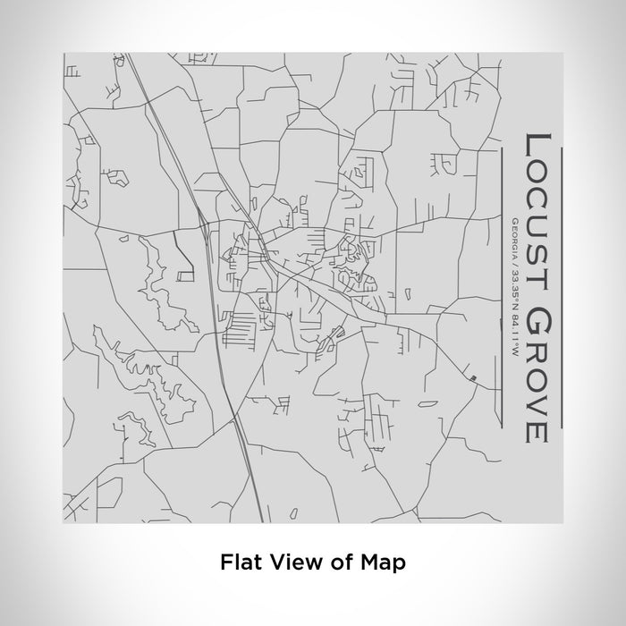 Rendered View of Locust Grove Georgia Map Engraving on 17oz Stainless Steel Insulated Tumbler