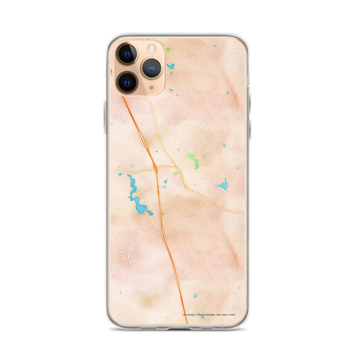 Custom Locust Grove Georgia Map Phone Case in Watercolor