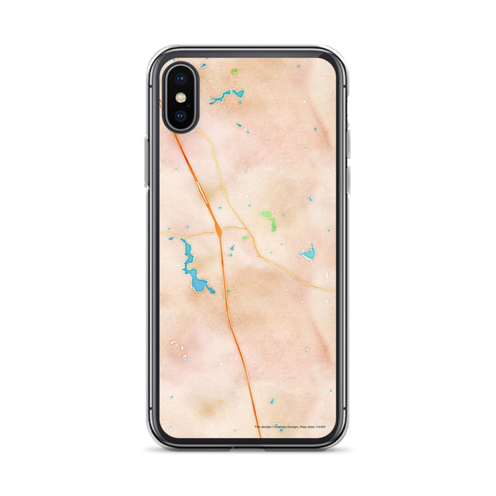 Custom Locust Grove Georgia Map Phone Case in Watercolor