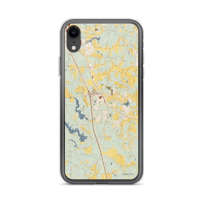 Custom Locust Grove Georgia Map Phone Case in Woodblock