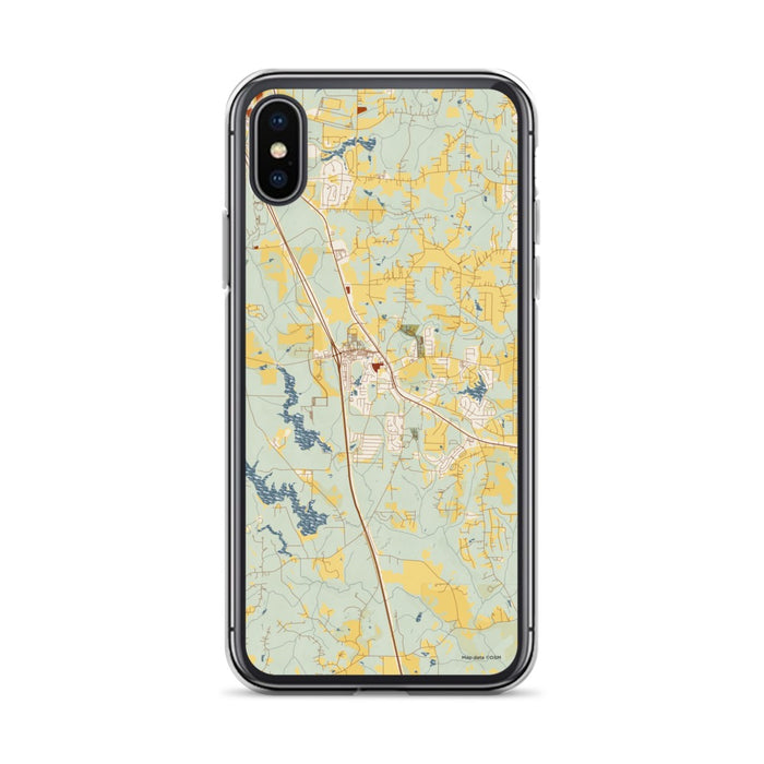 Custom Locust Grove Georgia Map Phone Case in Woodblock