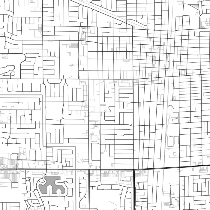 Lodi California Map Print in Classic Style Zoomed In Close Up Showing Details