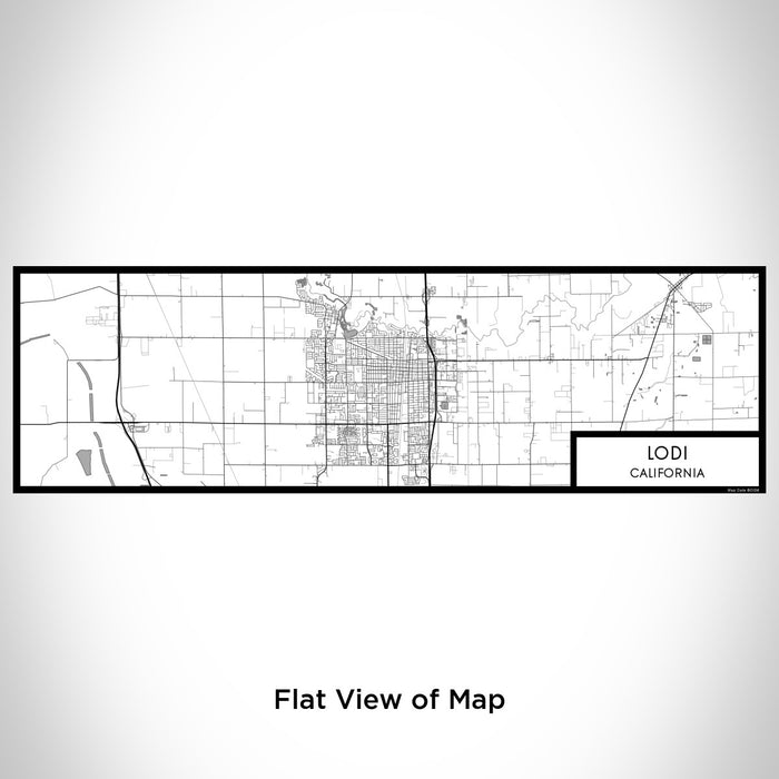 Flat View of Map Custom Lodi California Map Enamel Mug in Classic