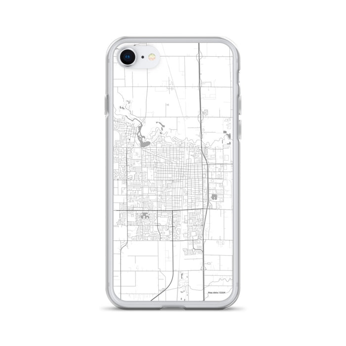 Custom Lodi California Map iPhone SE Phone Case in Classic
