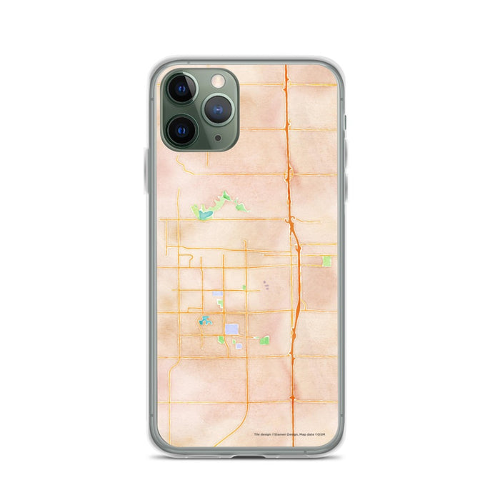 Custom Lodi California Map Phone Case in Watercolor