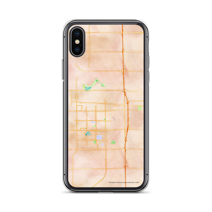 Custom Lodi California Map Phone Case in Watercolor