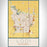 Lodi California Map Print Portrait Orientation in Woodblock Style With Shaded Background