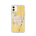 Custom Lodi California Map Phone Case in Woodblock