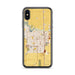 Custom Lodi California Map Phone Case in Woodblock