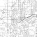 Logan Utah Map Print in Classic Style Zoomed In Close Up Showing Details
