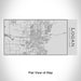 Rendered View of Logan Utah Map Engraving on 17oz Stainless Steel Insulated Cola Bottle