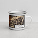 Right View Custom Logan Utah Map Enamel Mug in Ember
