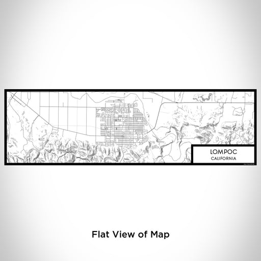 Flat View of Map Custom Lompoc California Map Enamel Mug in Classic