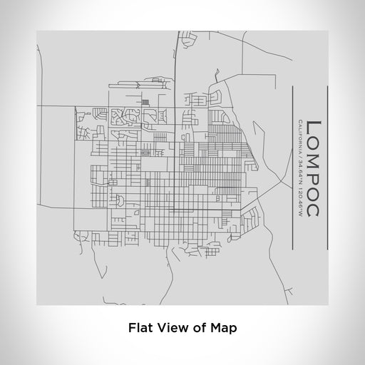 Rendered View of Lompoc California Map Engraving on 17oz Stainless Steel Insulated Tumbler