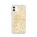 Custom London United Kingdom Map Phone Case in Watercolor