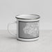 Left View Custom Long Beach California Map Enamel Mug in Classic
