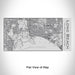 Rendered View of Long Beach California Map Engraving on 17oz Stainless Steel Insulated Cola Bottle