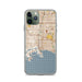 Custom Long Beach California Map Phone Case in Woodblock