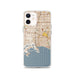 Custom Long Beach California Map iPhone 12 Phone Case in Woodblock