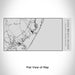 Rendered View of Long Beach Island New Jersey Map Engraving on 17oz Stainless Steel Insulated Cola Bottle