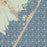 Long Beach Island New Jersey Map Print in Woodblock Style Zoomed In Close Up Showing Details