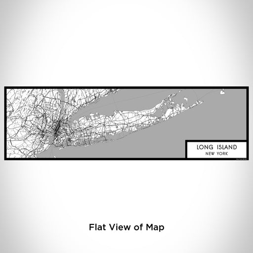 Flat View of Map Custom Long Island New York Map Enamel Mug in Classic