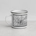 Left View Custom Long Island New York Map Enamel Mug in Classic