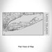 Rendered View of Long Island New York Map Engraving on 17oz Stainless Steel Insulated Cola Bottle