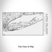 Rendered View of Long Island New York Map Engraving on 17oz Stainless Steel Insulated Cola Bottle in White