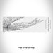 Rendered View of Long Island New York Map Engraving on 10oz Stainless Steel Insulated Cup with Sliding Lid in White