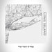Rendered View of Long Island New York Map Engraving on 17oz Stainless Steel Insulated Tumbler in White