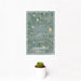 12x18 Longmont Colorado Map Print Portrait Orientation in Afternoon Style With Small Cactus Plant in White Planter
