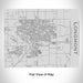 Rendered View of Longmont Colorado Map Engraving on 20oz Stainless Steel Insulated Bottle with Bamboo Top
