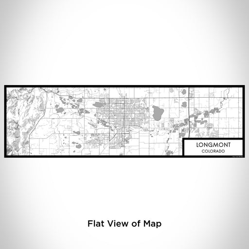 Flat View of Map Custom Longmont Colorado Map Enamel Mug in Classic