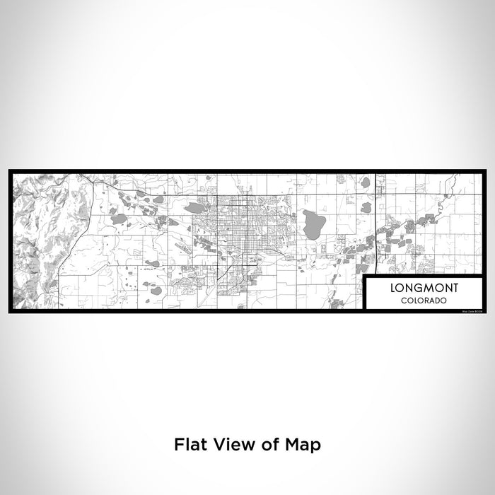 Flat View of Map Custom Longmont Colorado Map Enamel Mug in Classic