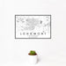 12x18 Longmont Colorado Map Print Landscape Orientation in Classic Style With Small Cactus Plant in White Planter