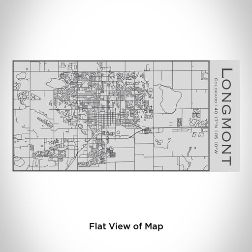 Rendered View of Longmont Colorado Map Engraving on 17oz Stainless Steel Insulated Cola Bottle