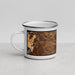 Left View Custom Longmont Colorado Map Enamel Mug in Ember