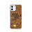 Custom Longmont Colorado Map iPhone 12 Phone Case in Ember