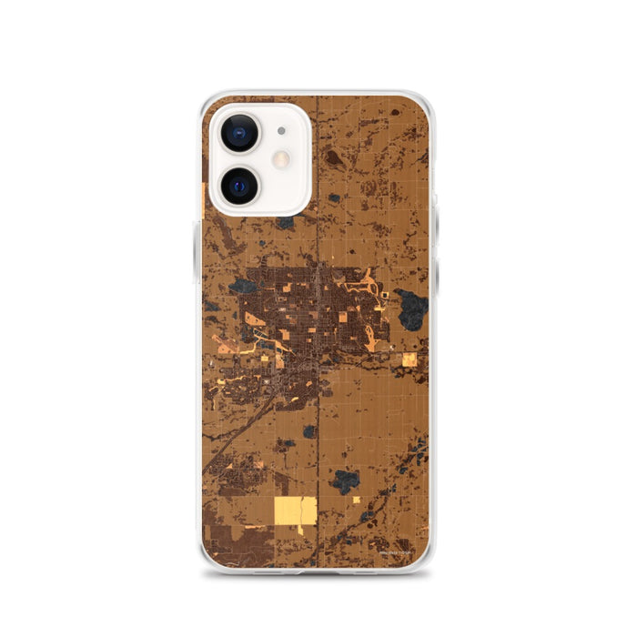 Custom Longmont Colorado Map iPhone 12 Phone Case in Ember