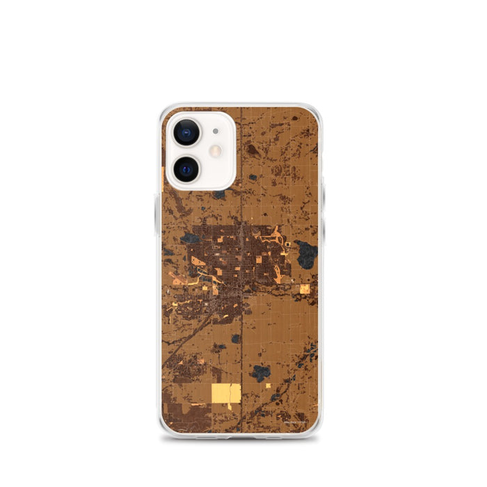 Custom Longmont Colorado Map iPhone 12 mini Phone Case in Ember