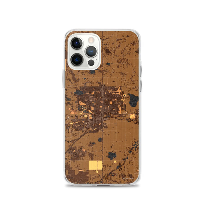 Custom Longmont Colorado Map iPhone 12 Pro Phone Case in Ember