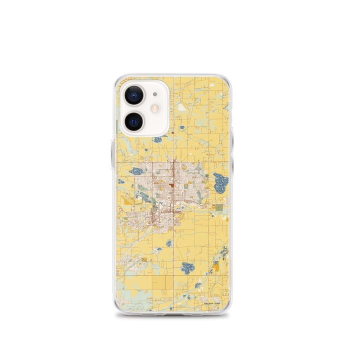 Custom Longmont Colorado Map iPhone 12 mini Phone Case in Woodblock