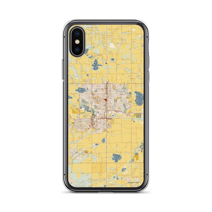 Custom Longmont Colorado Map Phone Case in Woodblock