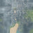 Long Prairie Minnesota Map Print in Afternoon Style Zoomed In Close Up Showing Details